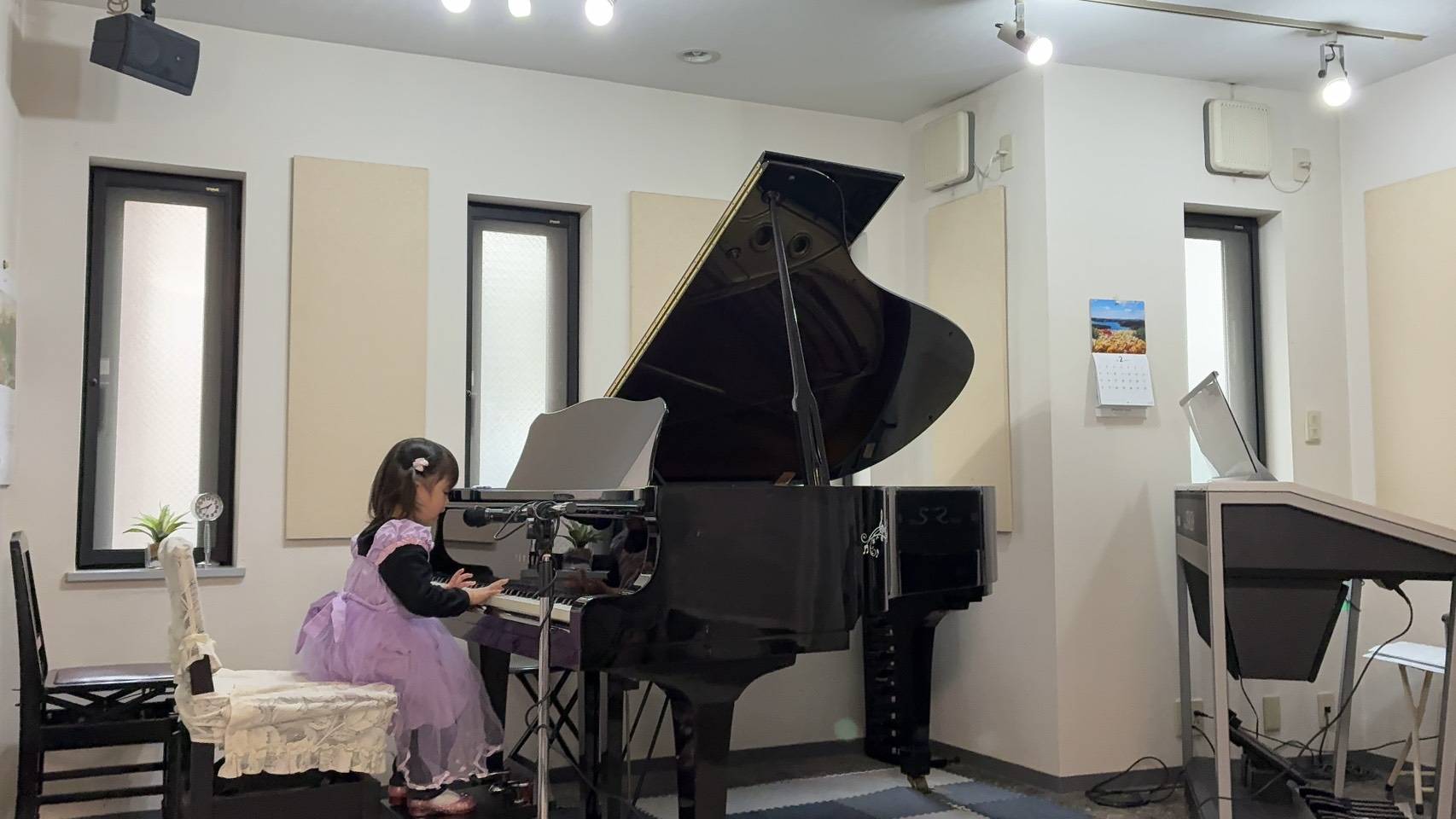 ピアノレッスン風景